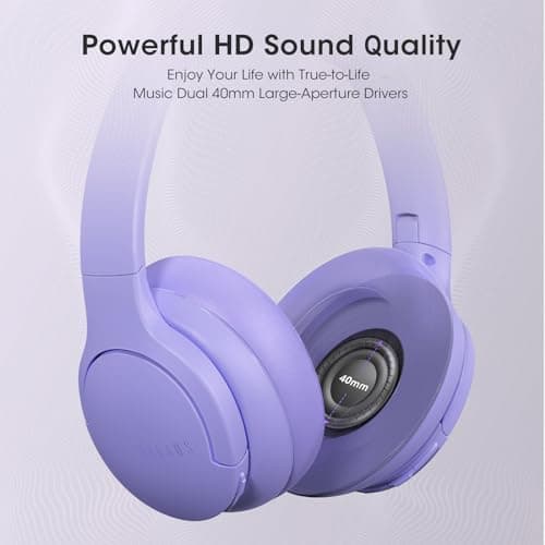 DOQAUS Bluetooth Headphones Over Ear, Headphones Wireless with 90H Playtime — view 3
