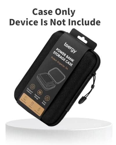 toergy Hard EVA Case for HELLEE 27000mAh 22.5W Power Bank(N18), Shockproof Protective Travel Carrying Bag,Mesh Pocket for Cables & Accessories (Case Only) — view 4
