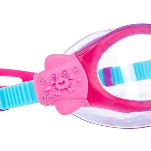 Zoggs Kids' Phantom Mask with UV Protection And Anti-fog Swimming Goggles, Pink/Purple/Aqua, 0-6 Years — view 3