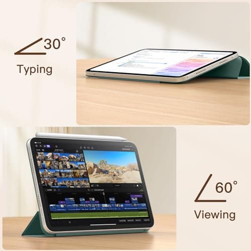 JETech Magnetic Case for iPad mini A17 Pro/6th Gen (2024/2021), Misty Green — view 6