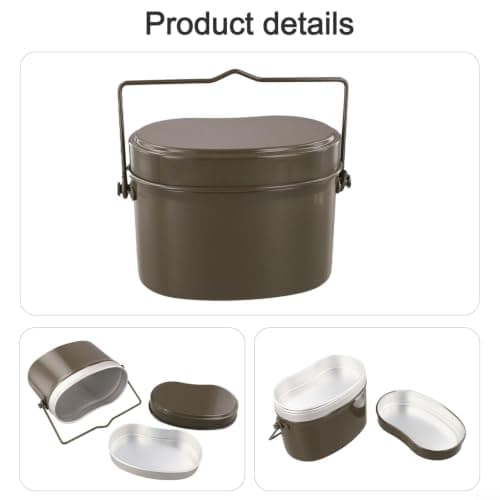 Aluminium Camping Cookware Set with Measurement Scale, Lightweight — view 6