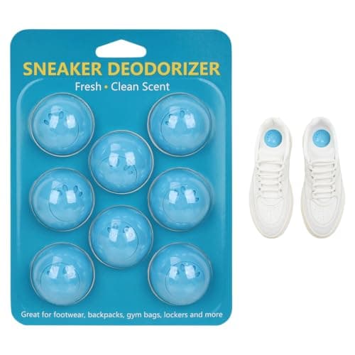 Sneaker Eliminator Balls, Reusable Shoe Odor Eliminator Balls Gym Bag Drawer Closet Deodorizer Balls (Cologne)