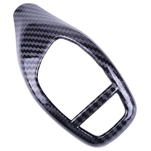 WJBABJ Ski Boot Bag ABS Carbon Fiber Style Gear Shift Knob Head Decoration Decor Cover Sticker Trim Normal/Sport Fit For BMW E60 E70 E71 X5 X6 (Color Name : Normal) — view 4