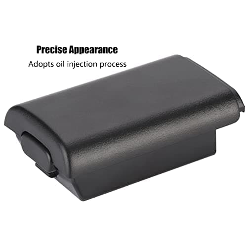 5Pcs Replacement Battery Pack Cover for Xbox 360, Universal Battery Shell Case Cover Kit for Xbox 360 (Black) — view 4