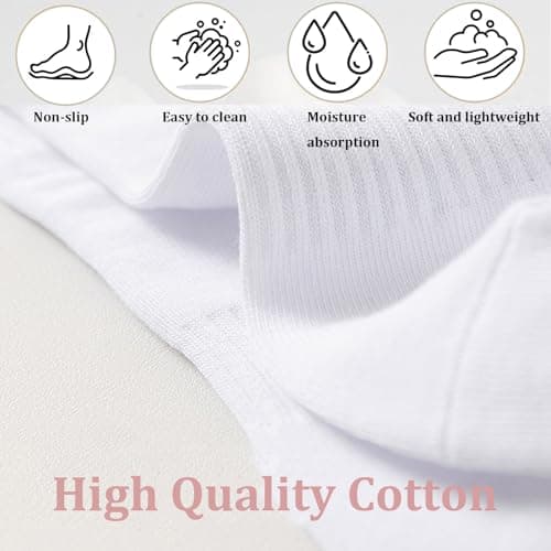 YOCHLEY 7 Pairs Socks Women, Trainer Ankle Sock Cotton Athletic Socks — view 6