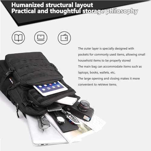 Lesbyit 36L Waterproof Hiking Backpack Tactical Military Backpack — view 5