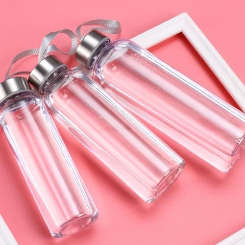 Sports Water Bottle, 300ml/400ml/50ml Drinks Bottle with Lid. Leak Proof BPAFree Clear Plastic Water Bottles for Adults Women Men Kids Gym School Cycling Running Hiking Travel Outdoor 300ml — view 6