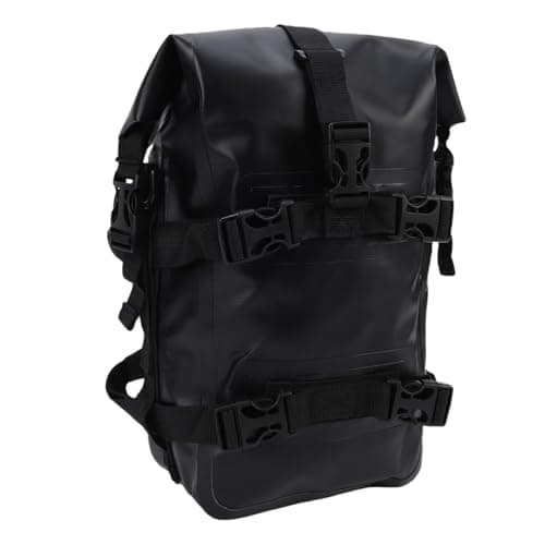 Dilwe Motorcycle Crash Bar Bag PVC Mesh Motorcycle Frame Bag 8L with Cam Buckle Straps Shoulder Strap for ADV Touring Commuting Off Road Riders — view 2