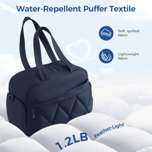 25L Travel Gym Bag for Women, Weekend Overnight Cabin Bag, Wet Pocket — view 5