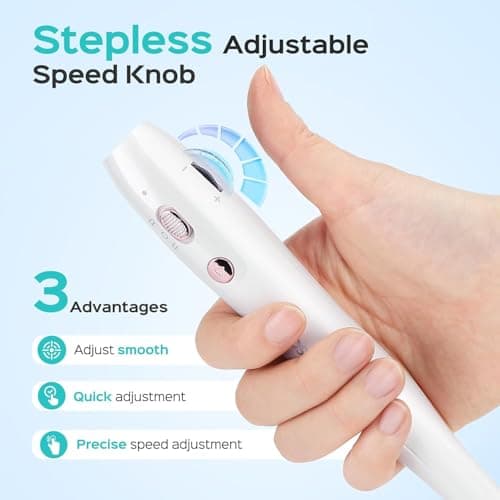 COSLUS C42 Cordless Nail Drill File with Precise Speed Control，White — view 3