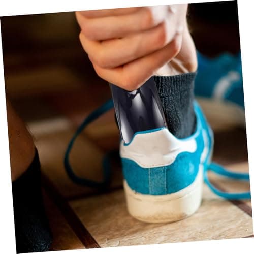 OUNONA 2pcs Plastic Shoe Horns Small Travel for Seniors and Toddlers Reach Helper Tool for Boots and Sneakers Daily Use — view 4
