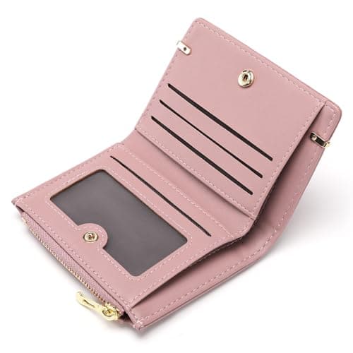 FALAN MULE Small Wallet for Women RFID Blocking Purse for Women Bifold Card Holder Small Purse with Zipper Coin Pocket Women's Wallets for Cash, Cion, Card, Bill — view 2