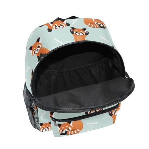 Mnsruu Kids Toddler Backpack Cute Red Panda Bamboo Preschool Kindergarten Bookbag Nursery Travel Bag for Boys Girls Daycare — view 6