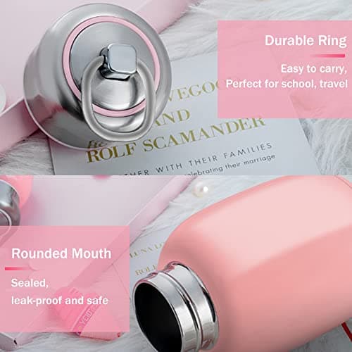 7oz/200mL Mini Vacuum Insulated Water Bottle Stainless Steel Travel Mug — view 6
