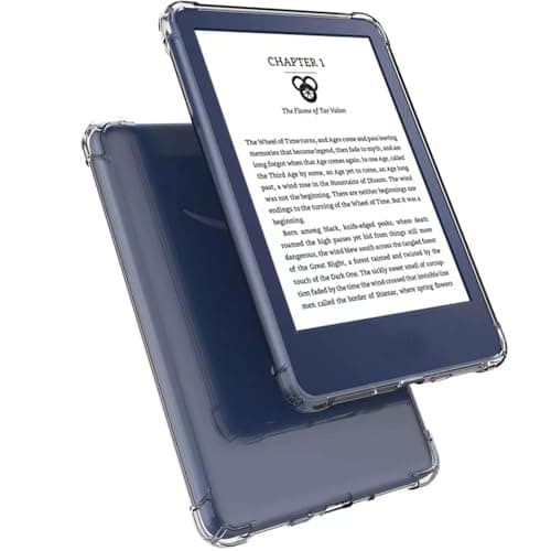 VOVIPO Clear Case for 6" Kindle (11th Generation-2024/2022 Release), Ultra Soft Flexible Transparent TPU Skin Bumper Back Cover Light Shell Reinforced Corners for Kindle 11th Gen 2022/2024 6 inch-CR — view 2