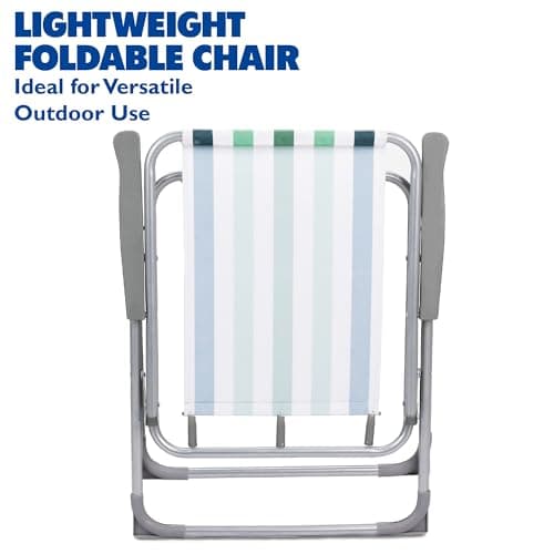 Yello Eco Folding Chair, Portable Beach and Camping Deck Chair with Carry Bag, Durable Seat for Outdoor, Picnic, Garden & Beach Trips — view 6