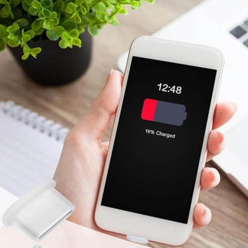 Type C Dust Plug – Silicone 10 Pieces Set | Dustproof Mesh Stickers Port Cover For Phones | Charging Port Protector Anti Dust Plug For USB C Devices Mobile Tablet Protection — view 2