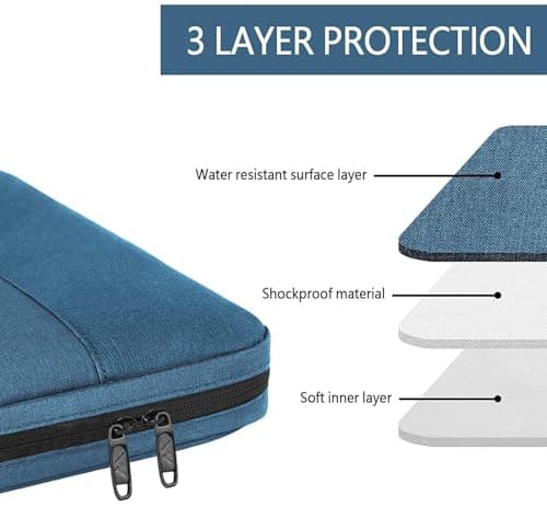 MATEIN Laptop Bag 15.6 Inch, TSA Laptop Case 15.6 Inch for Men, Deep Teal — view 4