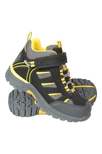 Mountain Warehouse Drift Toddler Waterproof Boots - Waterproof Boys & Girls Rain Shoes - Outdoors Dark Grey Kids Shoe Size 9