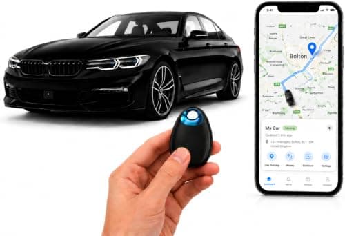 GPS Tracker for Vehicles,Mini Car GPS Tracking Device with Real-Time Location,No SIM Required, No Monthly Fee or Subscription,Hidden Anti-Theft GPS Locator for Cars,Luggage,Compatible with iOS&Android