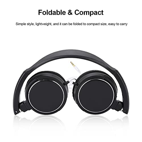 Haosie Wired Headphones Over Ear, Overhead Headphones Wired, Foldable — view 5