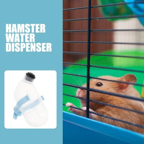 GALPADA Small Pet Feeding Set with Running Wheel, Food Bowl and Water Bottle for Mice and Small Pets, Made of Sturdy Abs Material, Easy Disassembly for Cleaning, Suitable for Home — view 3