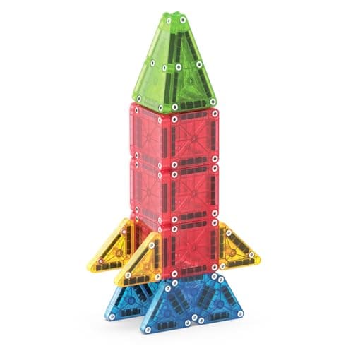 Magna-Tiles microMAGS 26-Piece Travel Magnetic Construction Set – Bold Colors, The Original Magnetic Building Brand — view 6