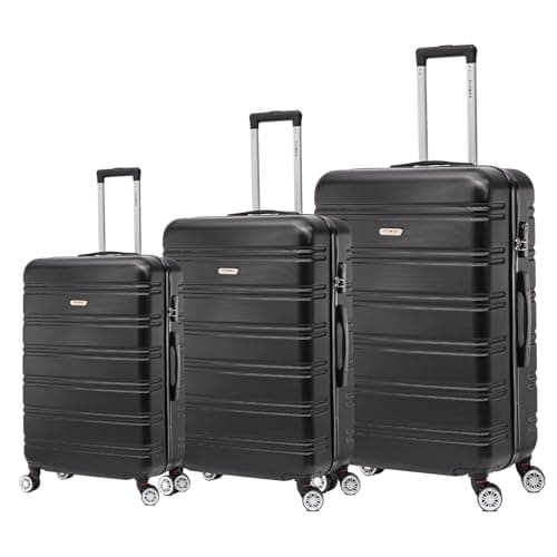 Flymax 55x35x20 Cabin Case Super Lightweight Abs Hard Shell Travel Carry on Board Cabin Bag Approved Hand Luggage with 4 Wheels Fits Easyjet, Ryanair, British Airways & Jet 2 56x45x25 — view 2