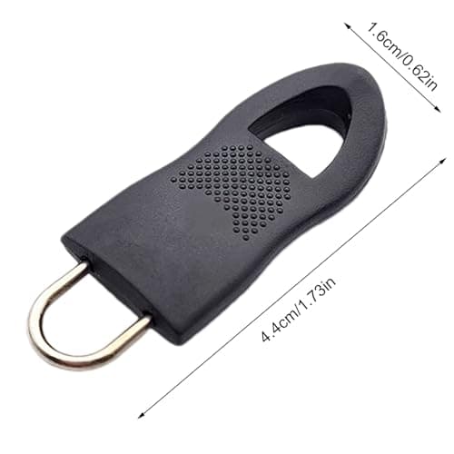 Zipper Pull Replacement - Heavy Duty Backpack, Nylon and Stainless Steel Zipper Handle, Garment Bag Repair Accessory, Parts Handle — view 5