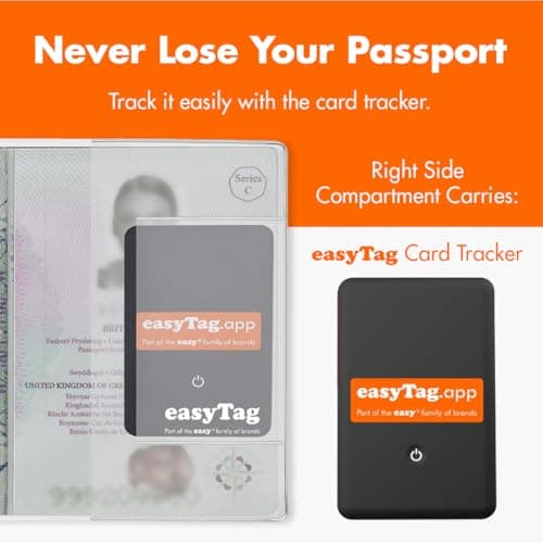 easyTag Passport Tracker Cover | Transparent Passport Cover — view 5