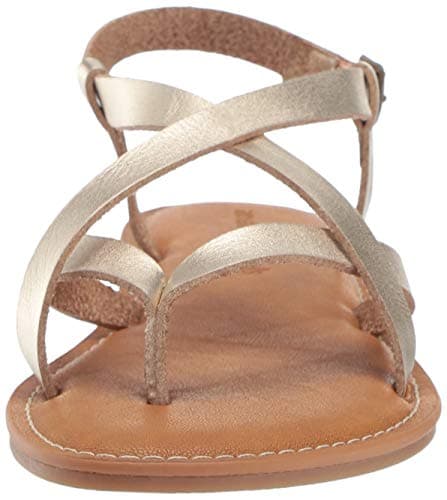 Amazon Essentials Women's Casual Strappy Sandal, Gold, 8 UK — view 2