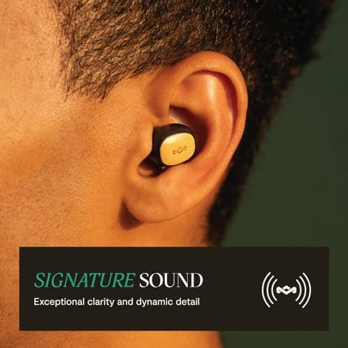 House of Marley Smile Jamaica True Wireless Earbuds Bluetooth - Black — view 2