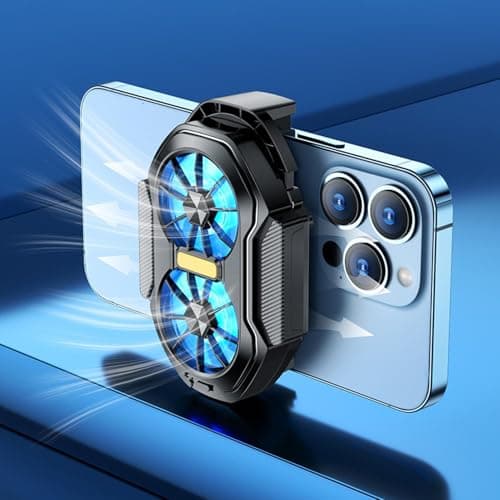 Phone Cooler for Game 2-Fan Mobile Phone Cooling Pad with Clip — view 3