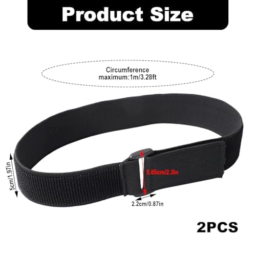 2 Pcs Adjustable Elastic Cinch Straps Securing Straps for Parasol with Hook and Loop Heavy Duty Windproof Tie Downs with Quick-Release Buckles for Garden Umbrellas Camping Gear Yoga Mats Outdoor — view 2