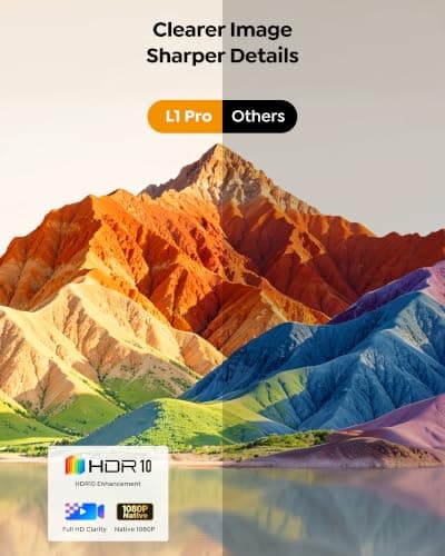 Yaber Smart Projector Netflix Included&330° Gimbal Stand 4K Mini Projector — view 6