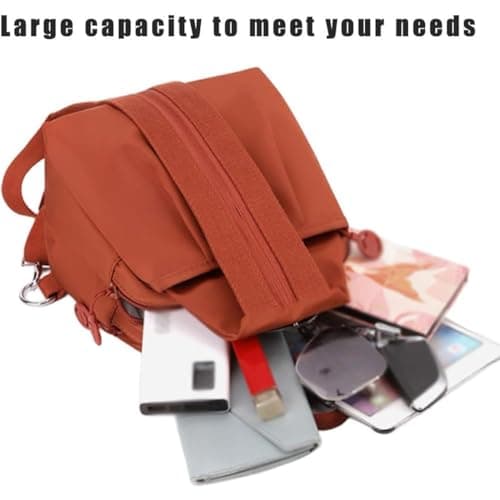 3 in 1 Anti-Theft Travel Tote Bag, 2026 New Waterproof 2-Way Commuter Bag, Convertible Backpack Purse for Women, Multi-compartment Work & Fitness Backpack (Black) — view 6