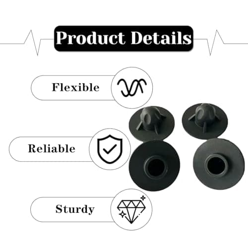 Luoyuanjia 4 Pack Camping Chair Feet Replacement Cap Covers Anti-Sinking Tips for Ultralight High Back Folding Camping Chairs 13mm / 0.51" — view 3