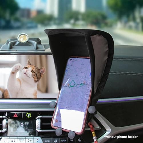 Phone Anti-Glare Sun Shade UV Protection Phone Umbrella Sun Shield Holder For Car Outdoor Travel — view 4