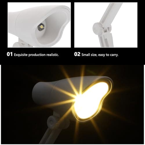 Foldable Light Mini LED Book Light Back to School Party for Students White — view 3