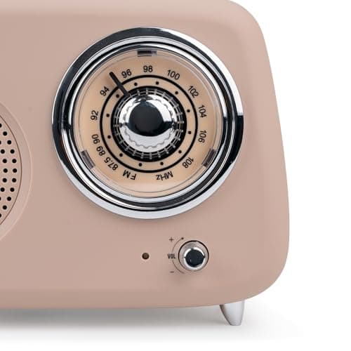 Roxel RFM01 Retro FM Radio Party speaker – Timeless Design, Superior Sound, FM Radio, MP3 Playback & Wireless BT Streaming, Perfect as a Gift (Cream) — view 5