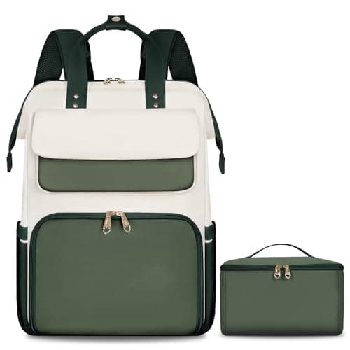 BERTASCHE Lunch Backpack for Women, Laptop Backpack with Lunch Compartment