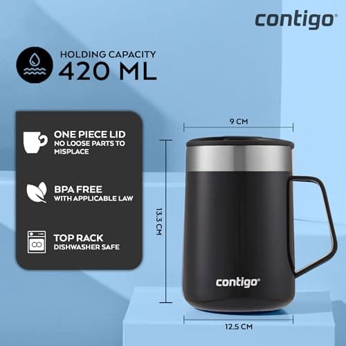 Contigo Streeterville Desk Mug with handle, Thermal-Mug, 5h hot, 420 ml — view 6