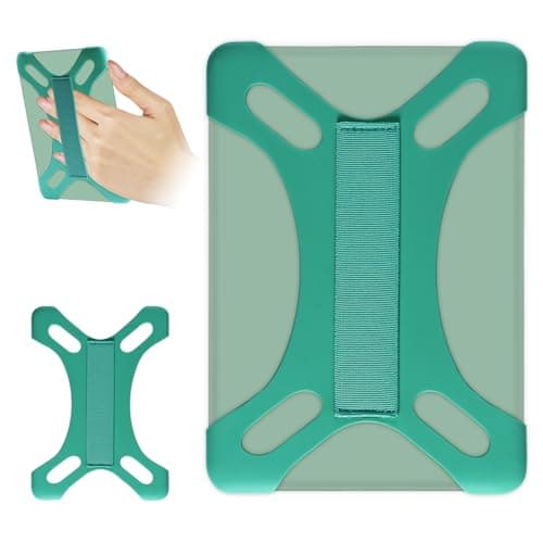 HoYiXi Universal Case for 6 inch Kindle eReader Compatible with Paperwhite(2015/2018)/Pocketbook and Tolino/Kobo Clara HD,For 6'' eReader with High Elasticity Hand Strap,Dark Green