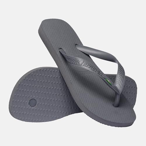 Havaianas Top Brasil Unisex Adults Flip Flop, Steel Grey,11/12 UK — view 2
