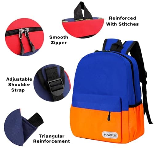 POWOFUN 12 inch Kids Elementary Backpack Lightweight Casual Travel — view 6