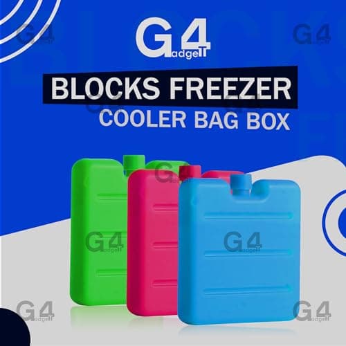 G4GADGET 12 Pack 8cm Freezer Blocks – Reusable Ice Packs for Lunch Boxes, Cooler Bags, Camping, Picnic, Travel & Outdoor Activities – Long-Lasting, Compact & Portable Cooling Solution — view 2