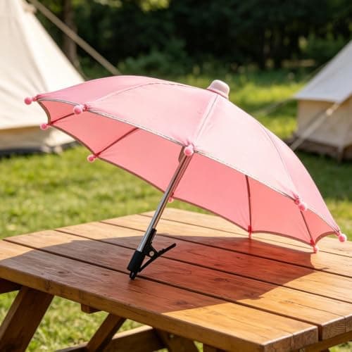Phone Shade Lightweight Cellphone Sunshade with Clip Cell Phone Umbrella — view 3