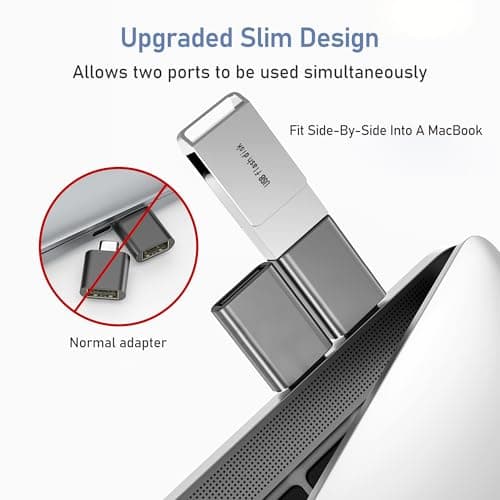 BASESAILOR USB C to USB Adapter 3Pack,USB to USBC Cable Converter Adaptor — view 3