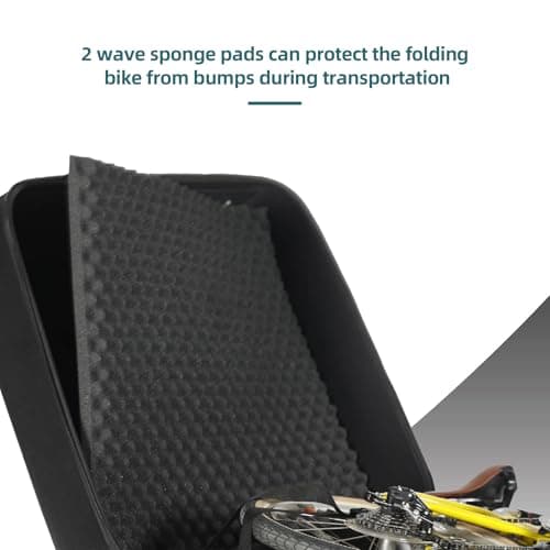 Ejoyous Folding Bike Travel Case, EVA Hard Shell, Lightweight Storage Box, Easy Packing, Ideal for Folding bicycl and Travel (E1919) — view 4