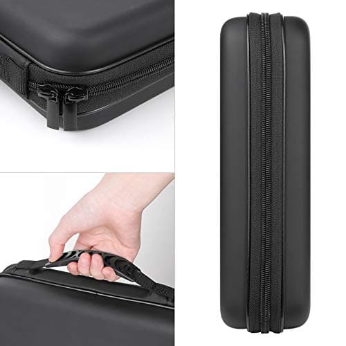 KUOCDSIK CD Case, 192 Capacity Hard EVA Protective Blu-ray CD Wallet Double Zipper Hand Strap Portable Disc Organizer DVD Case for Car Travel (192 Capacity, Black192) (Pack of 2) — view 4